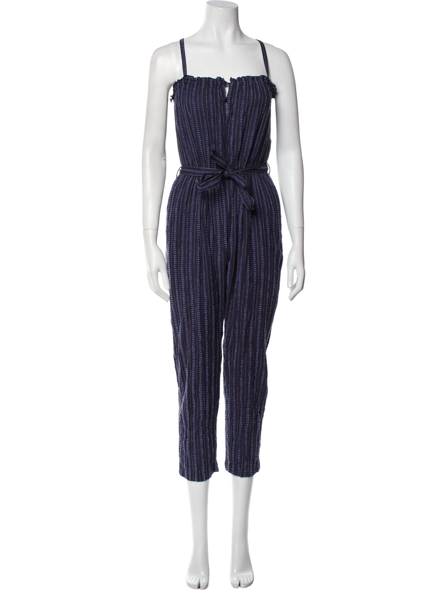Lemlem Striped Square Neckline Jumpsuit