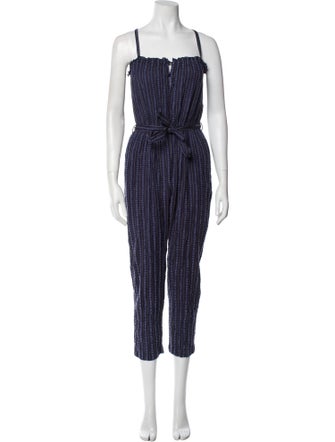 Lemlem Striped Square Neckline Jumpsuit