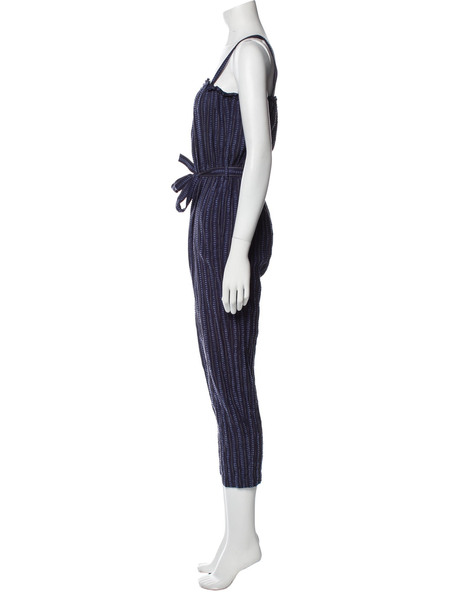 Lemlem Striped Square Neckline Jumpsuit