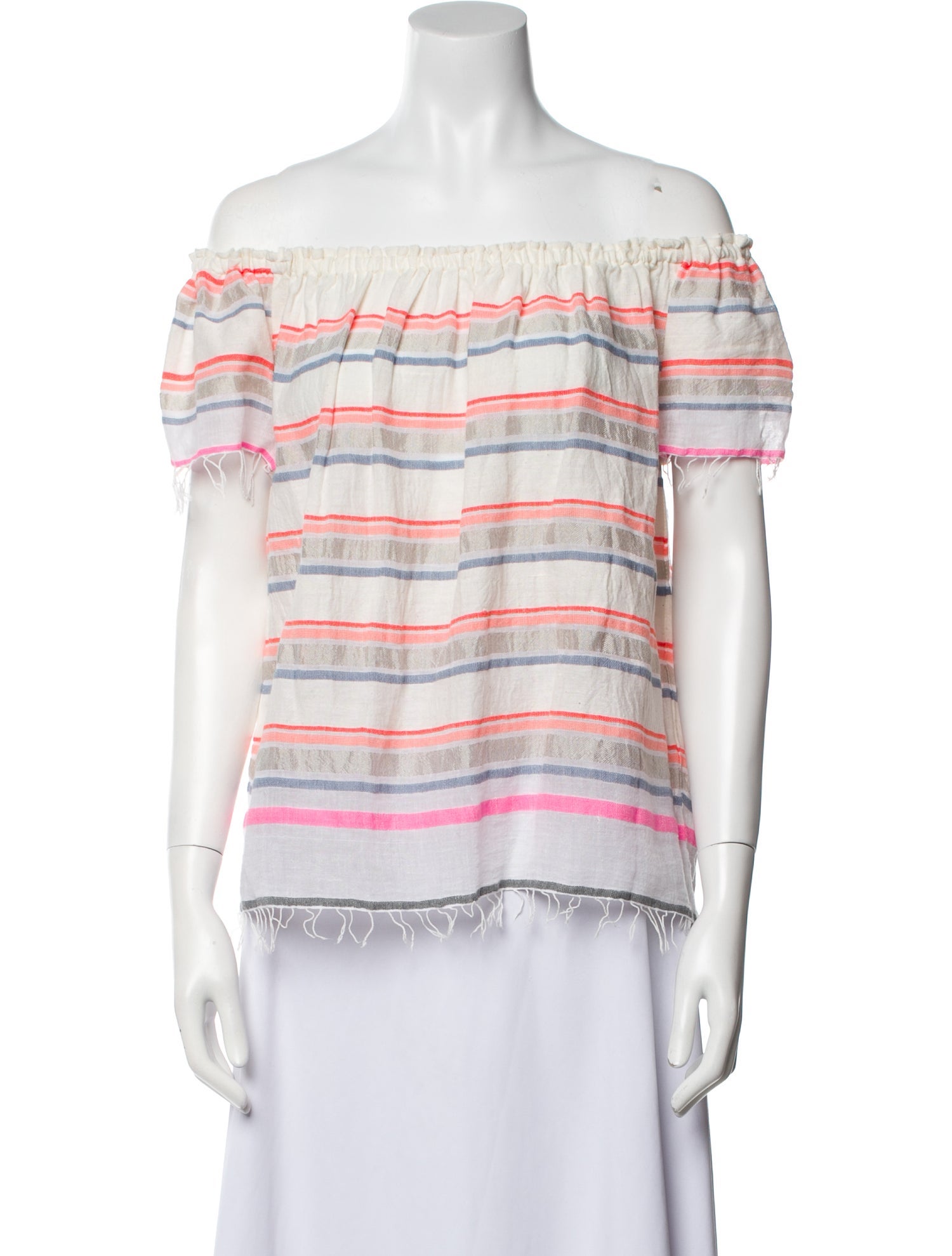 Lemlem Striped Off-The-Shoulder Top