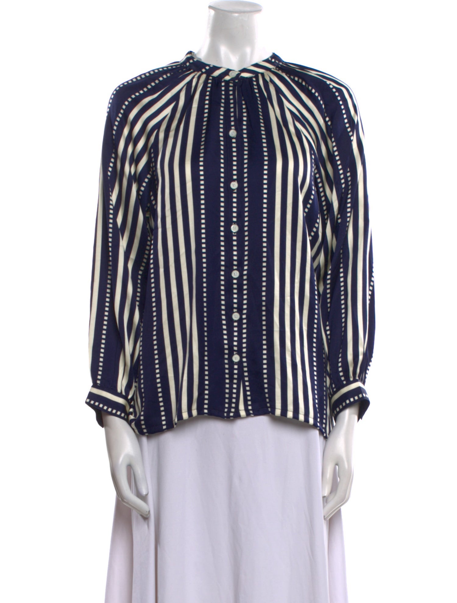 Lemlem Striped Crew Neck Blouse