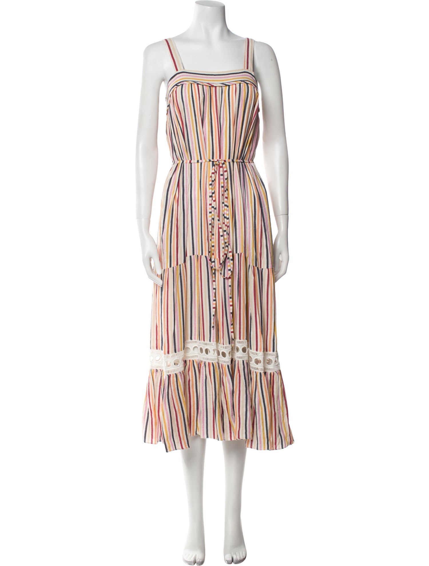 Lemlem Striped Midi Length Dress