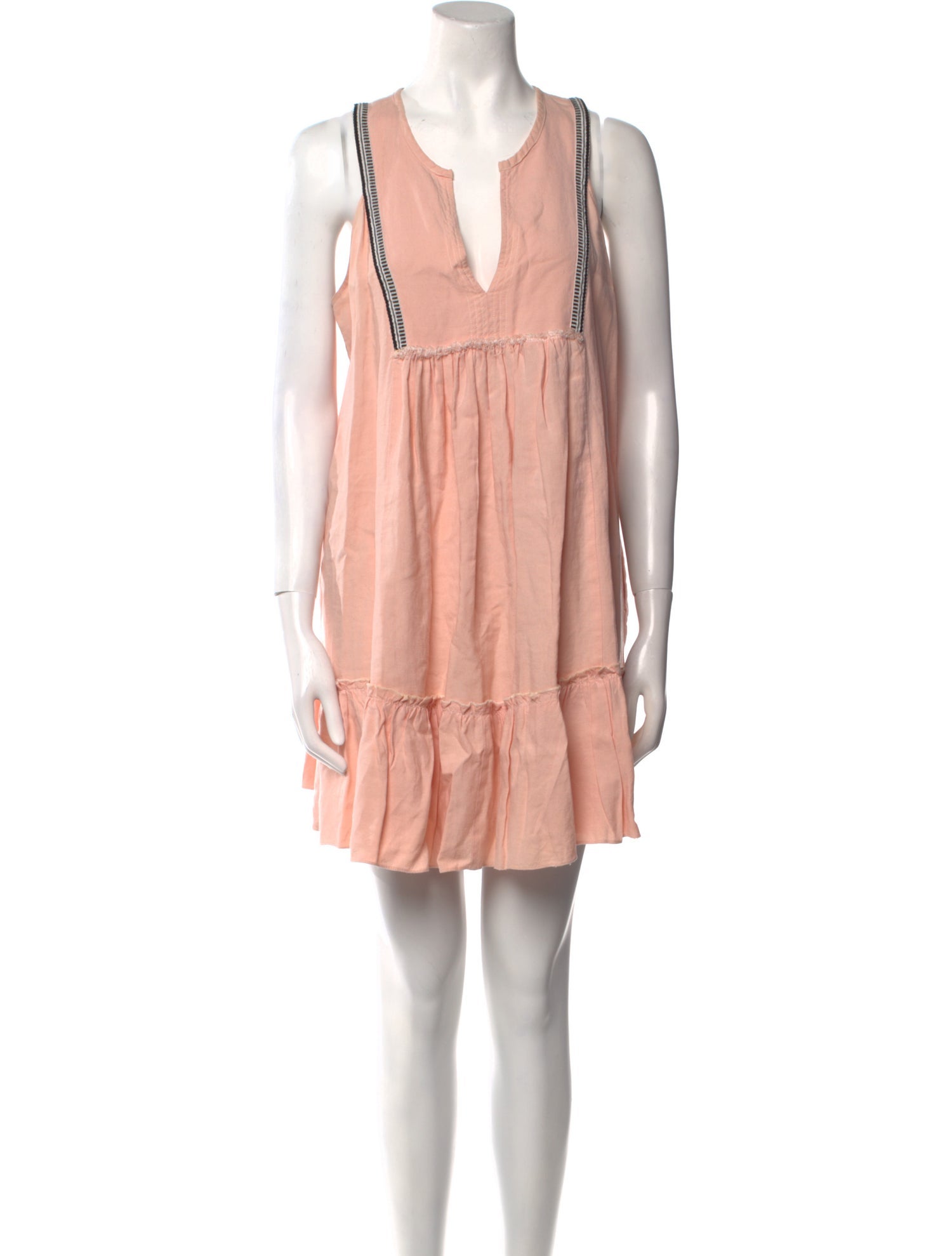 Lemlem V-Neck Mini Dress