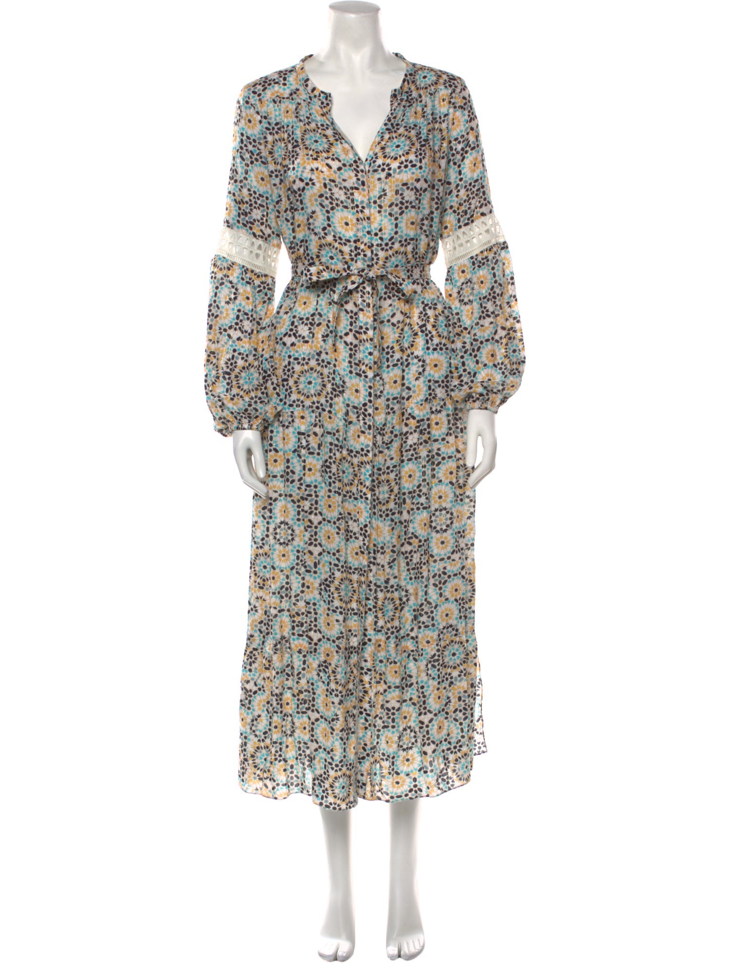 Lemlem Floral Print Long Dress