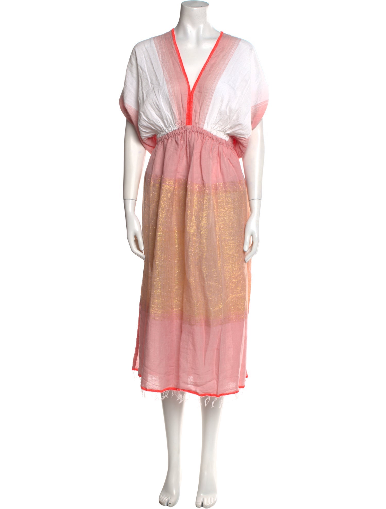 Lemlem Colorblock Pattern Long Dress