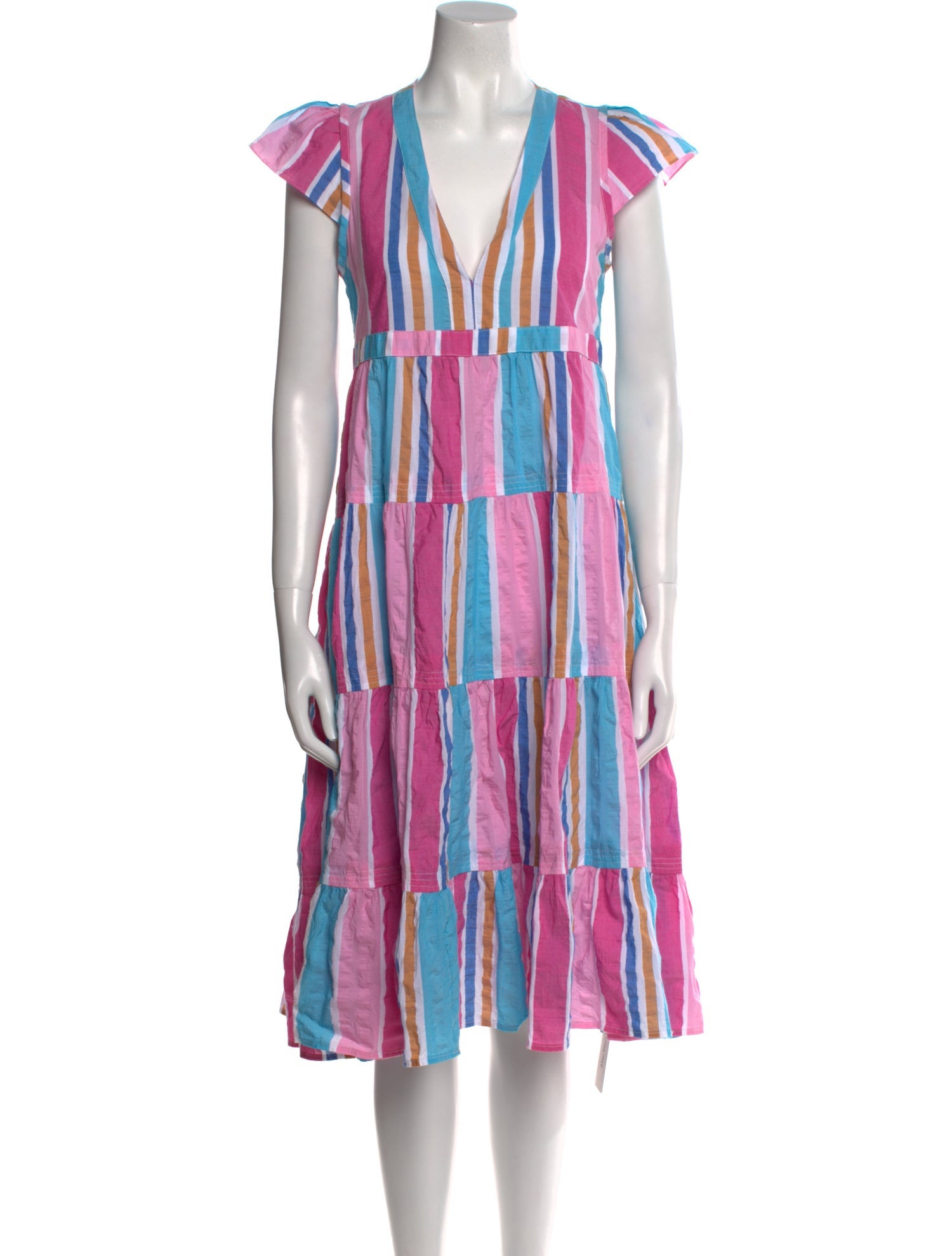 Lemlem Striped Midi Length Dress