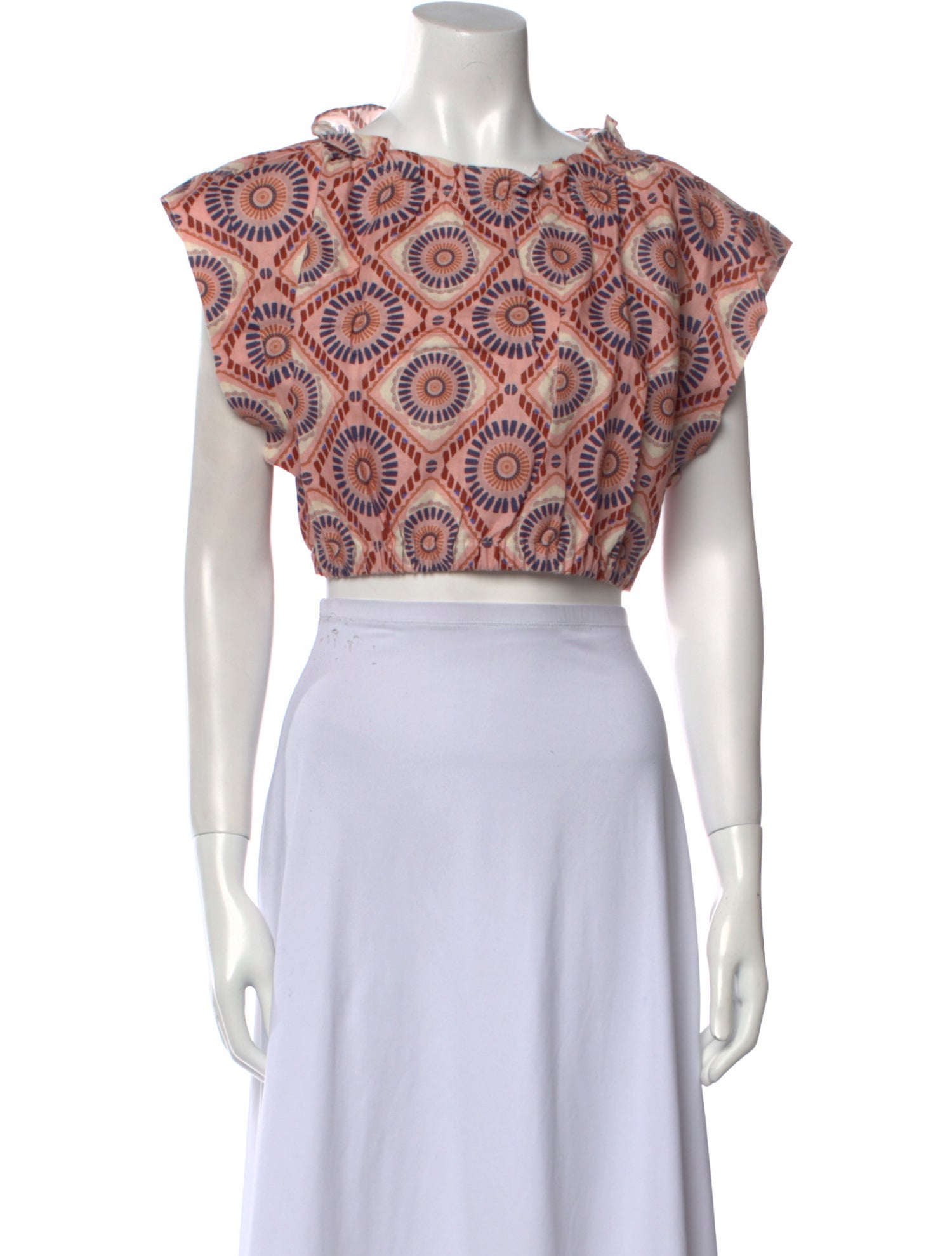 Lemlem Linen Printed Crop Top w/ Tags