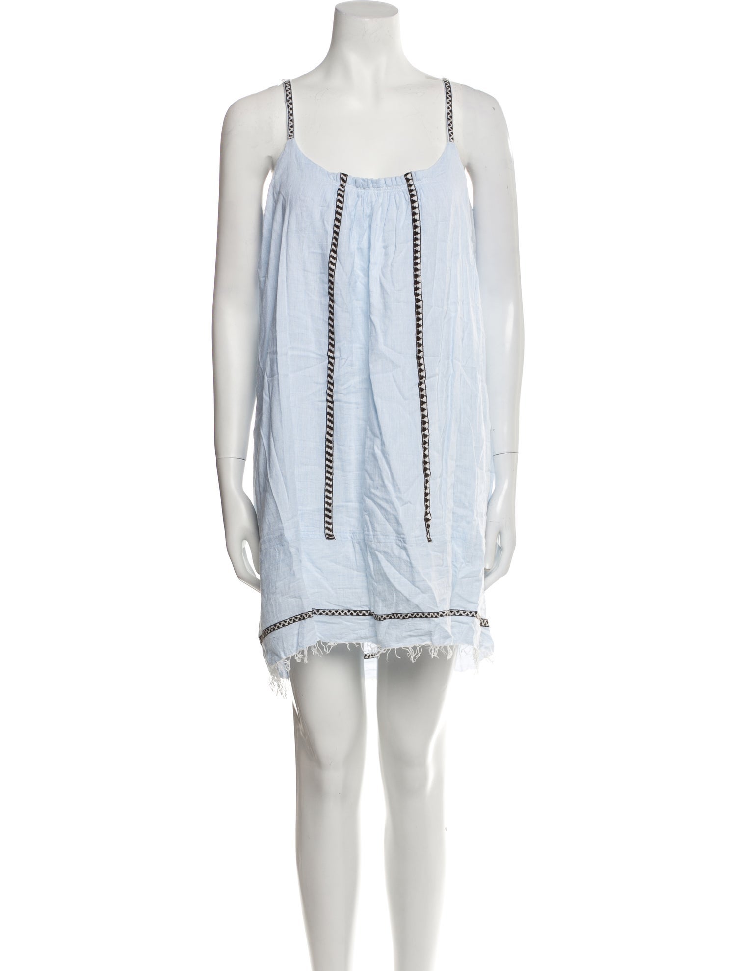 Lemlem Scoop Neck Mini Dress