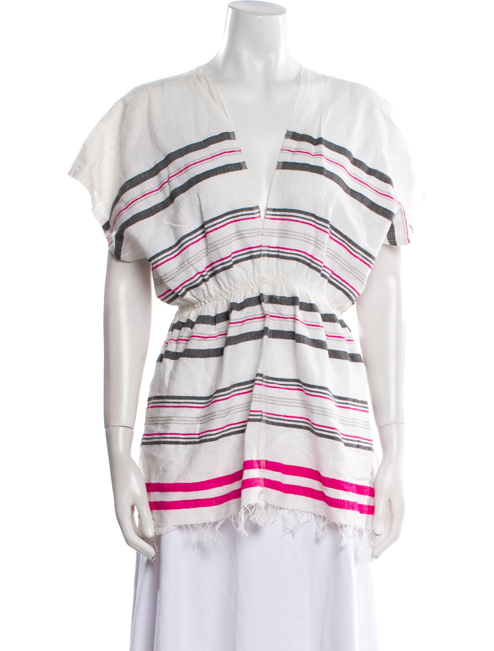 Lemlem Striped V-Neck Tunic