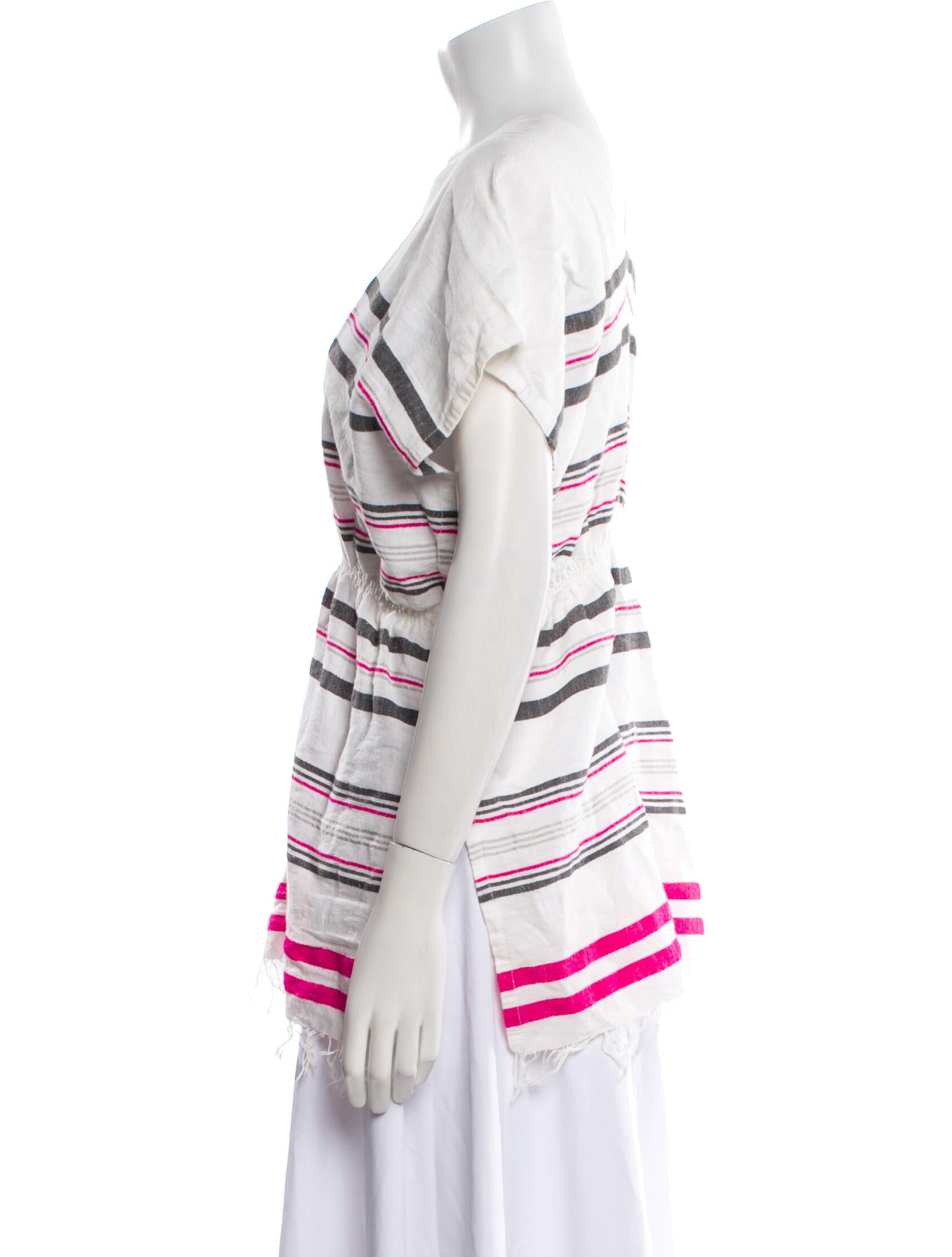 Lemlem Striped V-Neck Tunic