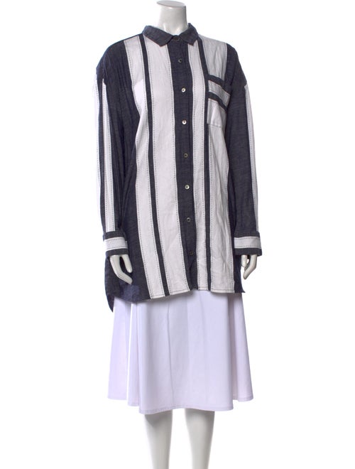 Lemlem Striped Mock Neck Tunic