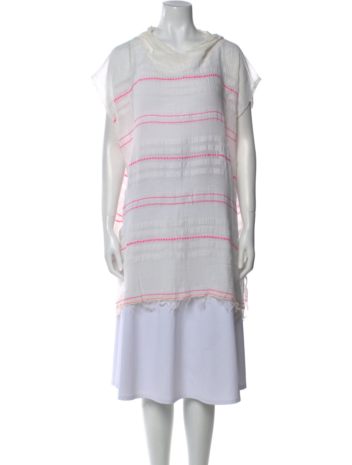 Lemlem Striped Cowl Neck Tunic