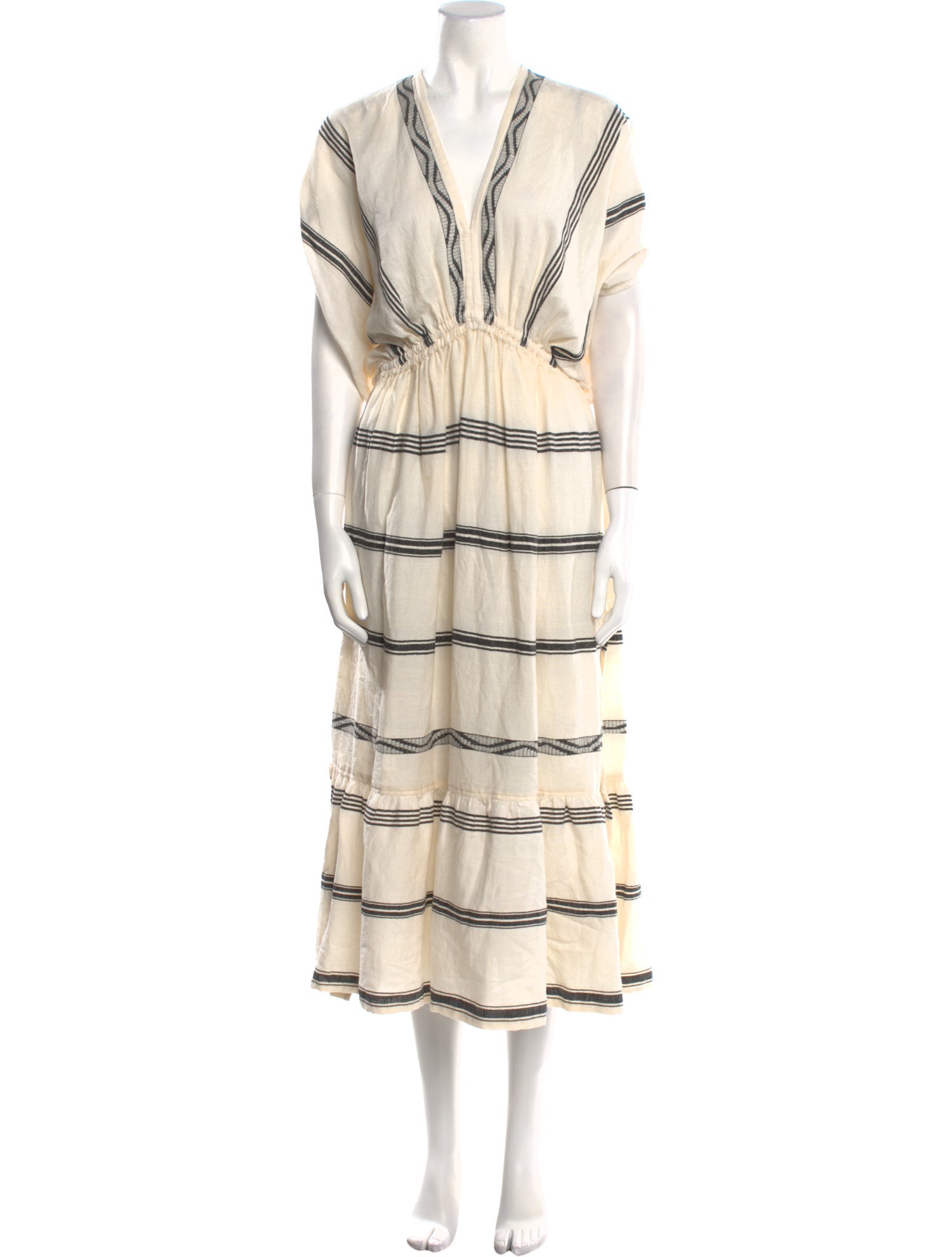 Lemlem Striped Midi Length Dress