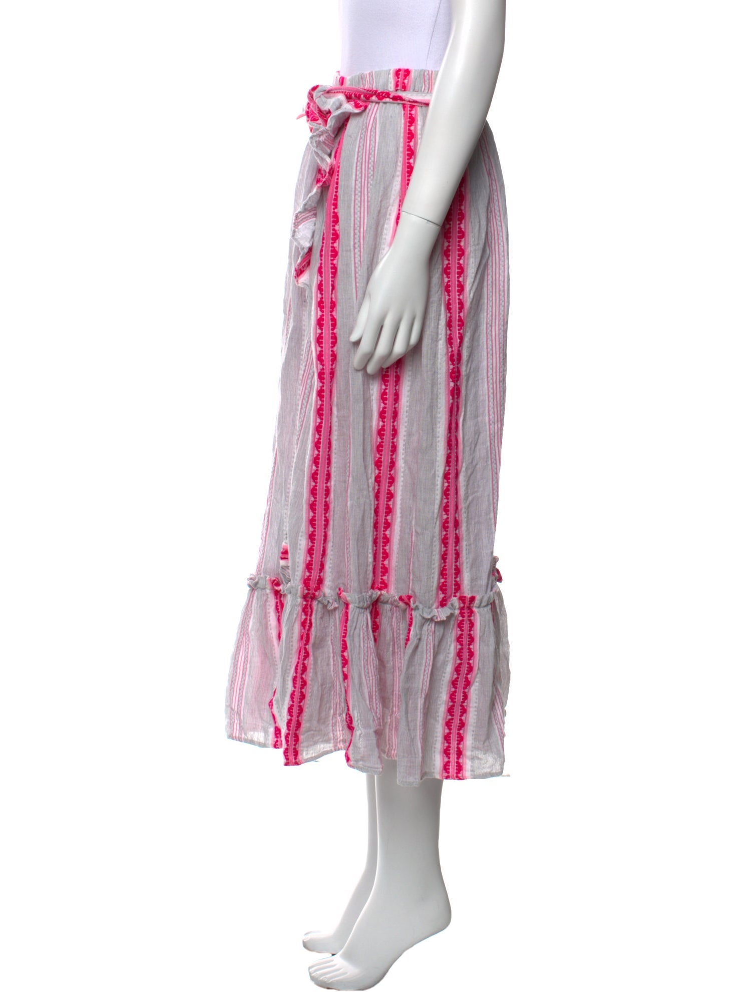 Lemlem Striped Midi Length Skirt