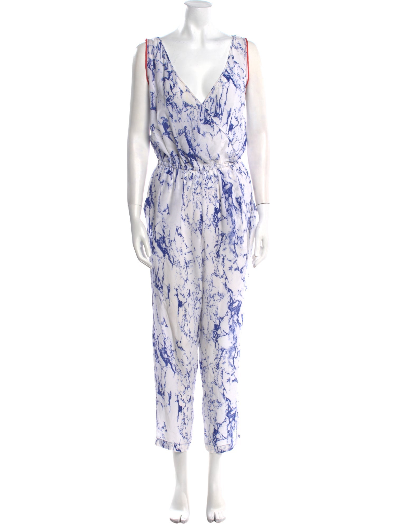 Lemlem Printed V-Neck Jumpsuit