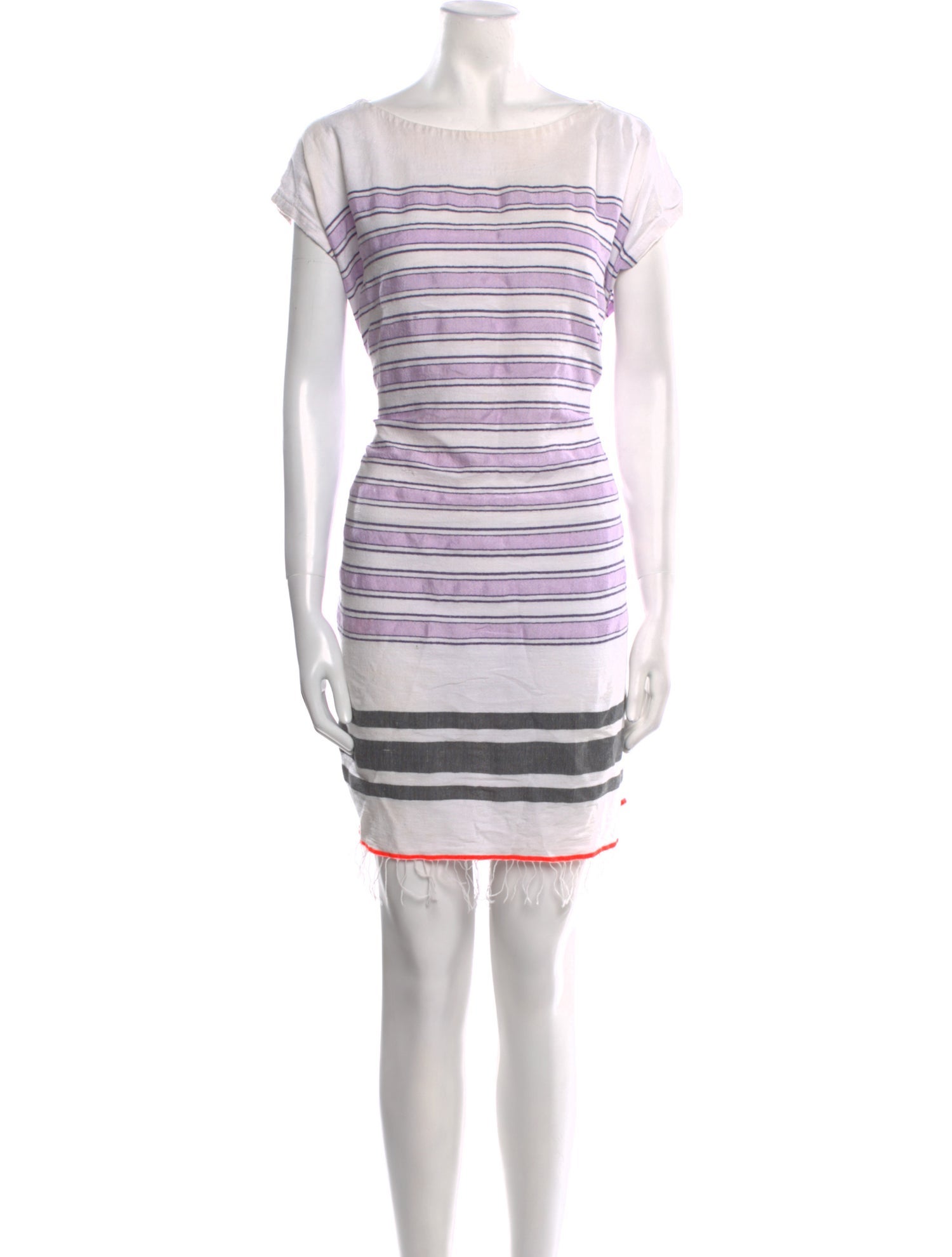 Lemlem Striped Square Neckline Sweater
