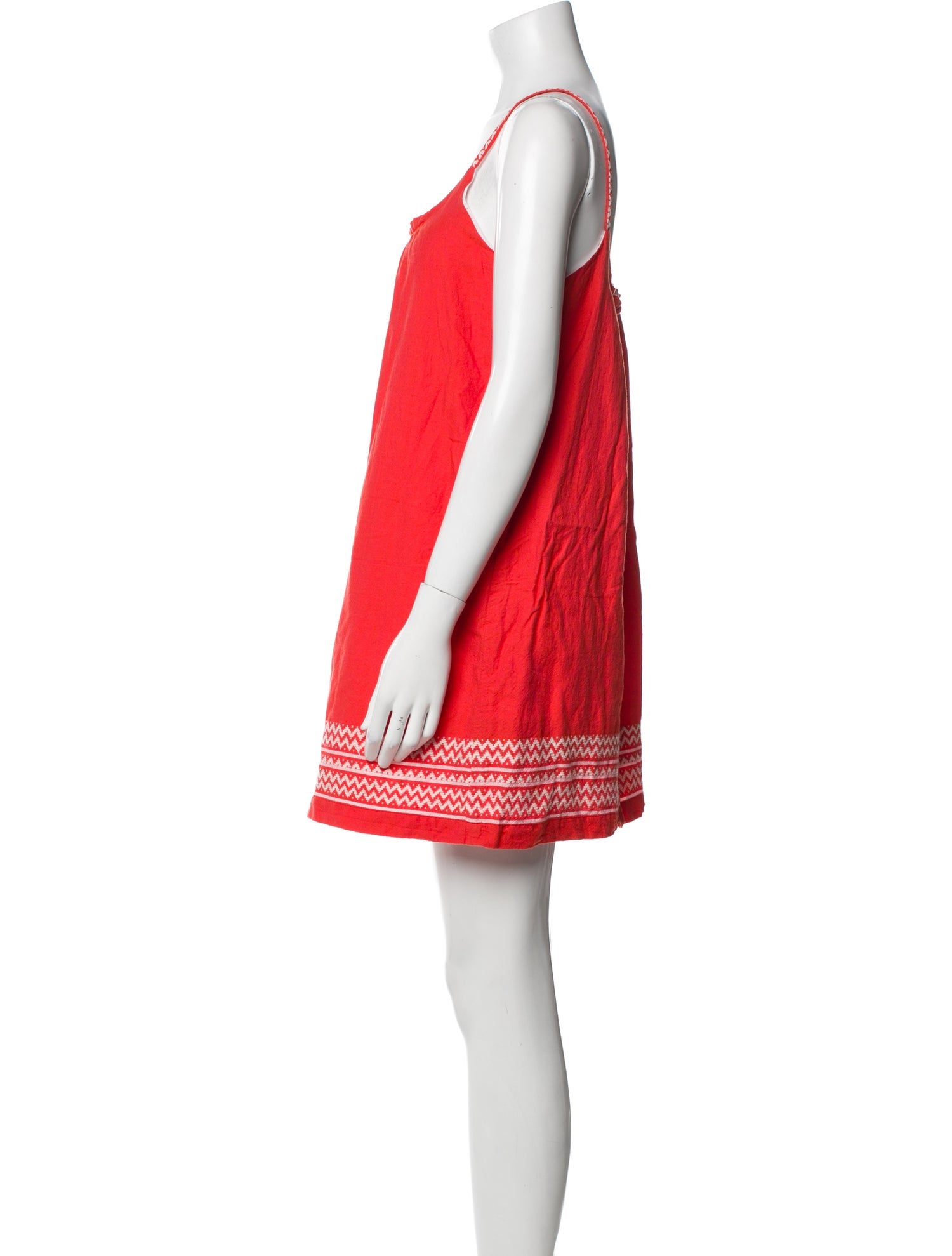 Lemlem Scoop Neck Mini Dress