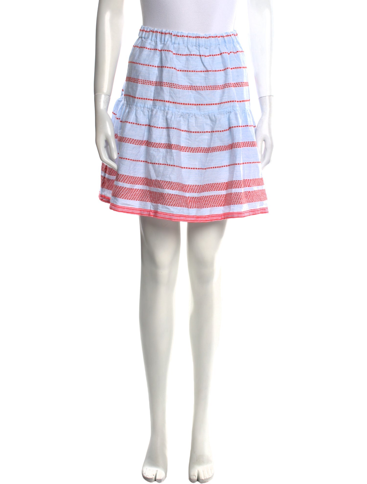 Lemlem Striped Knee-Length Skirt