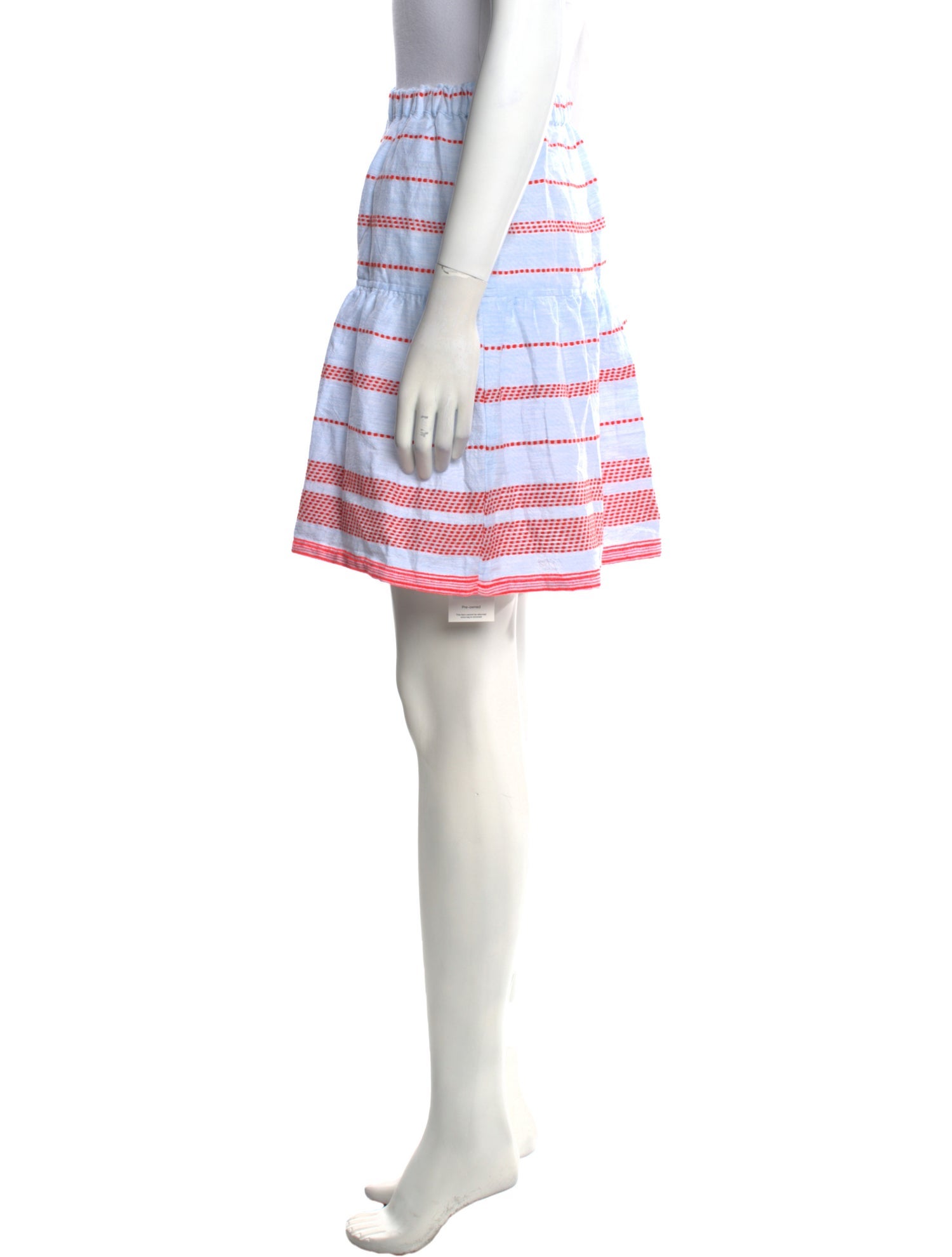 Lemlem Striped Knee-Length Skirt