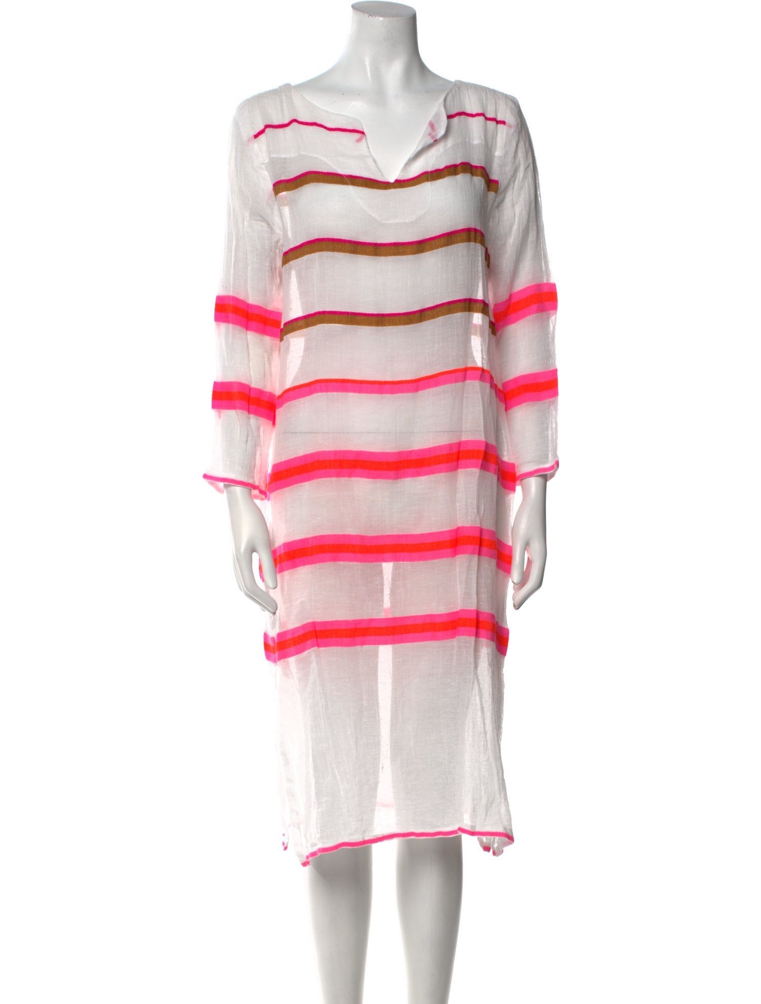 Lemlem Striped Midi Length Dress