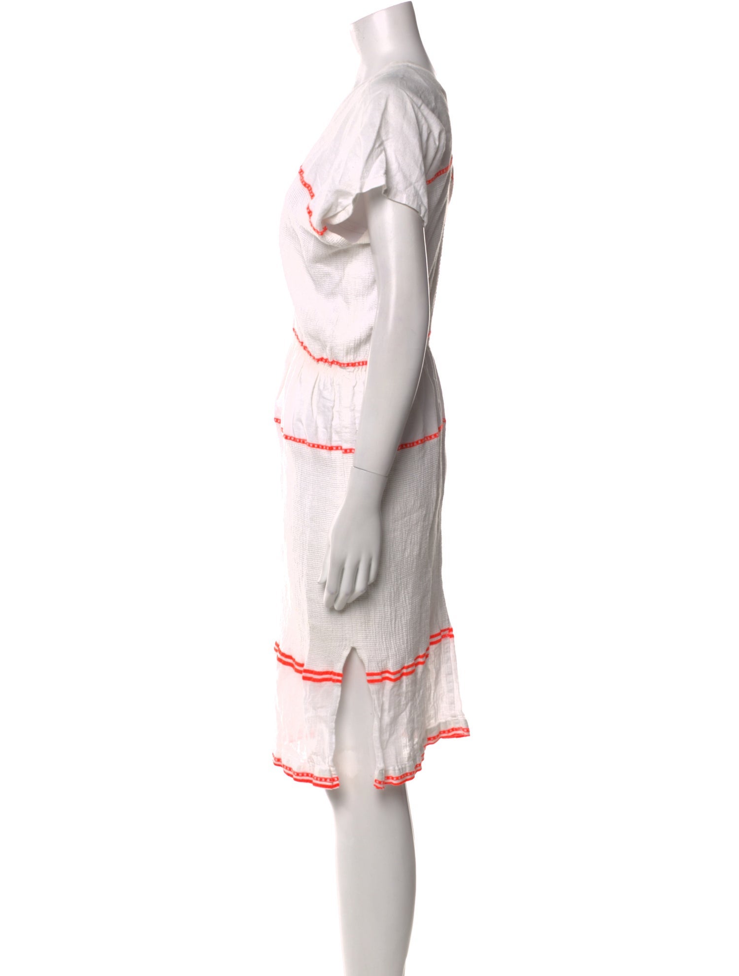 Lemlem Striped Knee-Length Dress