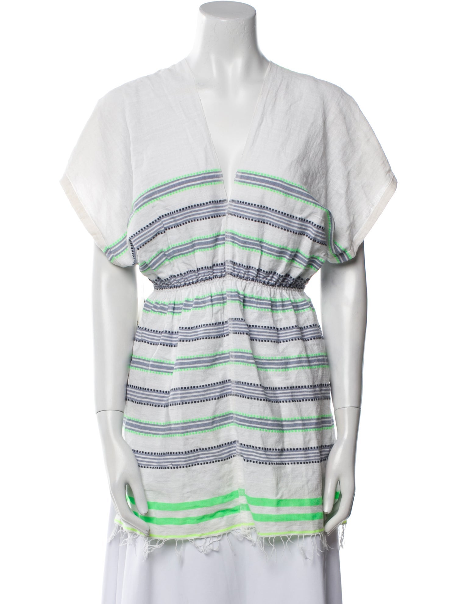 Lemlem Striped V-Neck Tunic