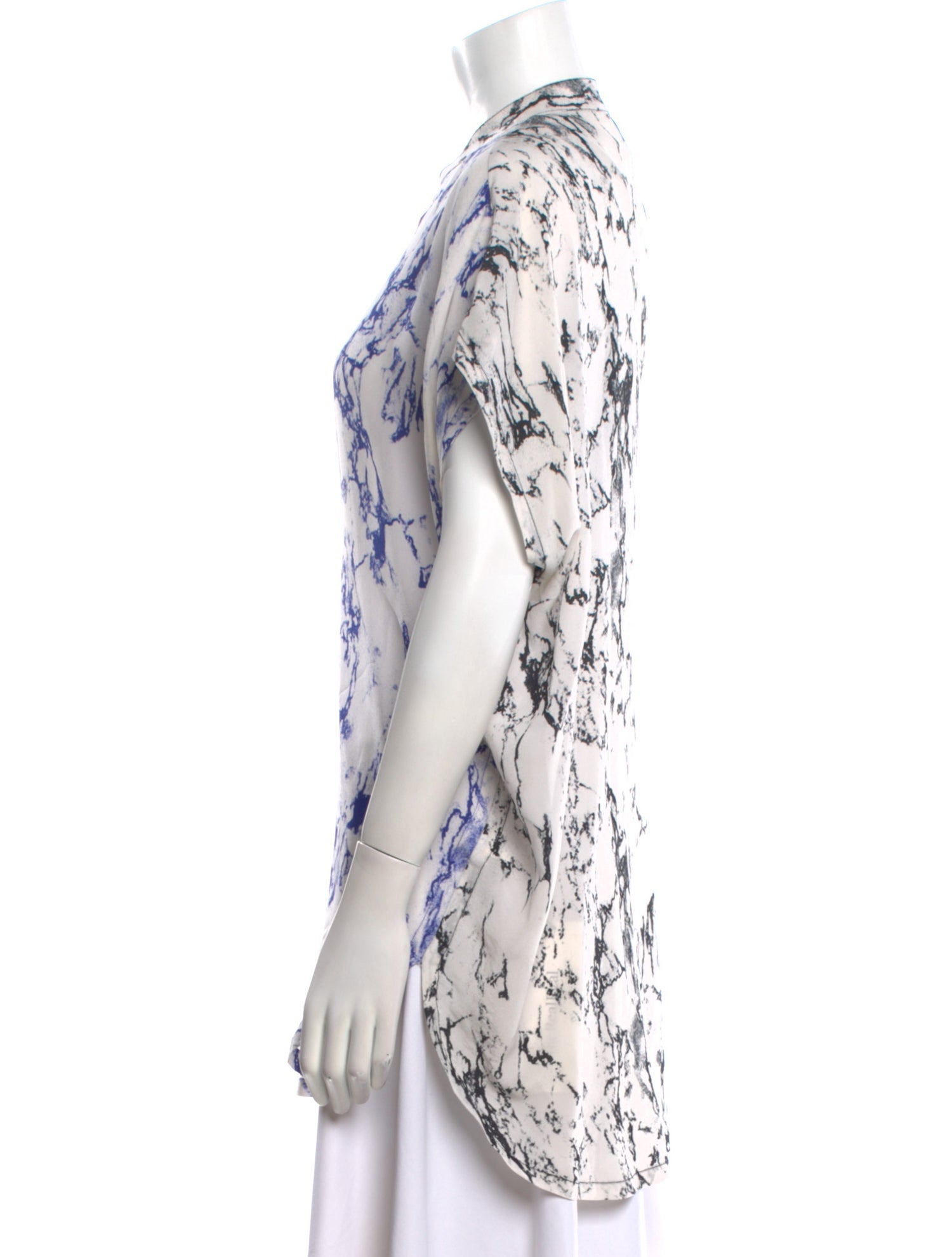 Lemlem Silk Tie-Dye Print Tunic
