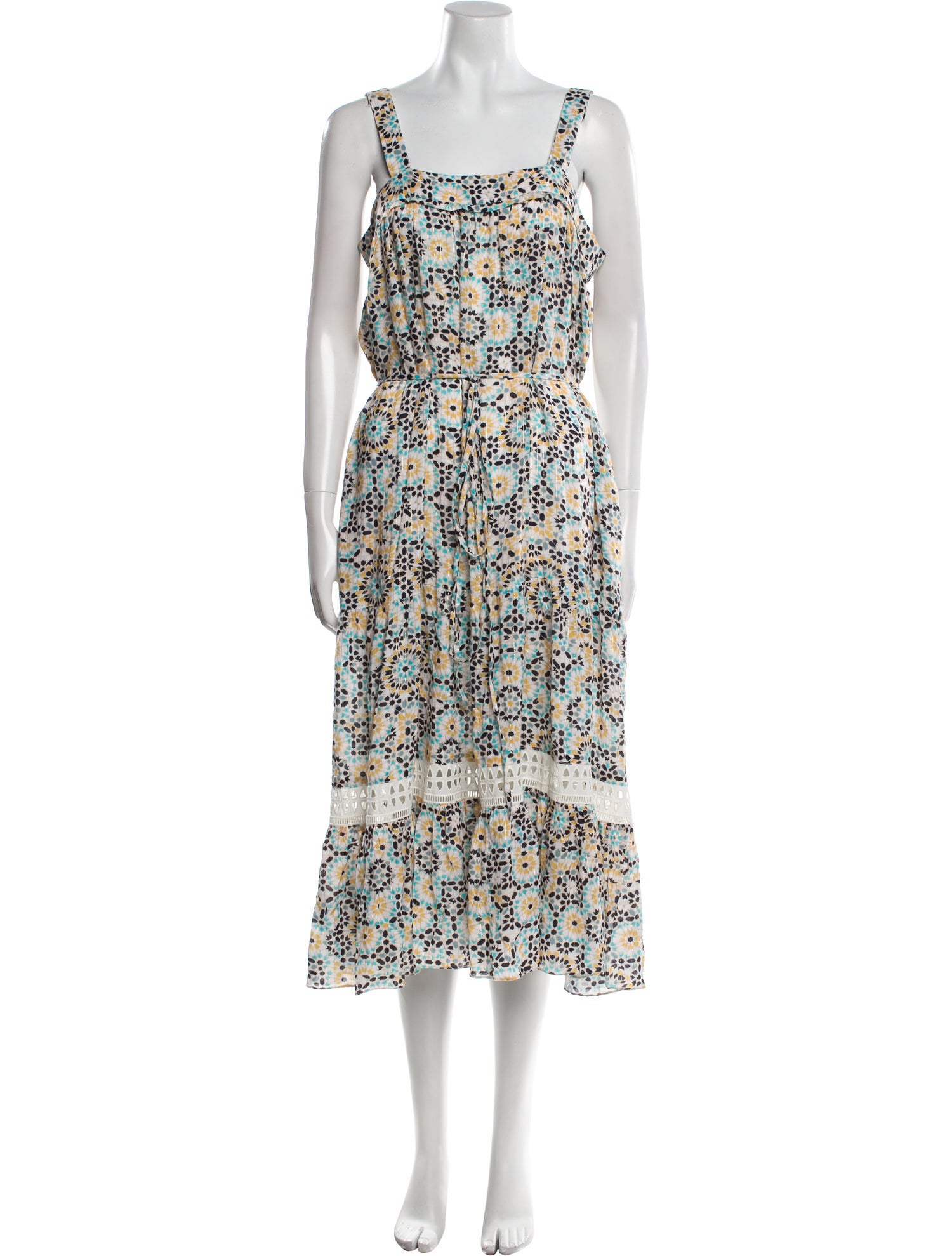 Lemlem Floral Print Midi Length Dress