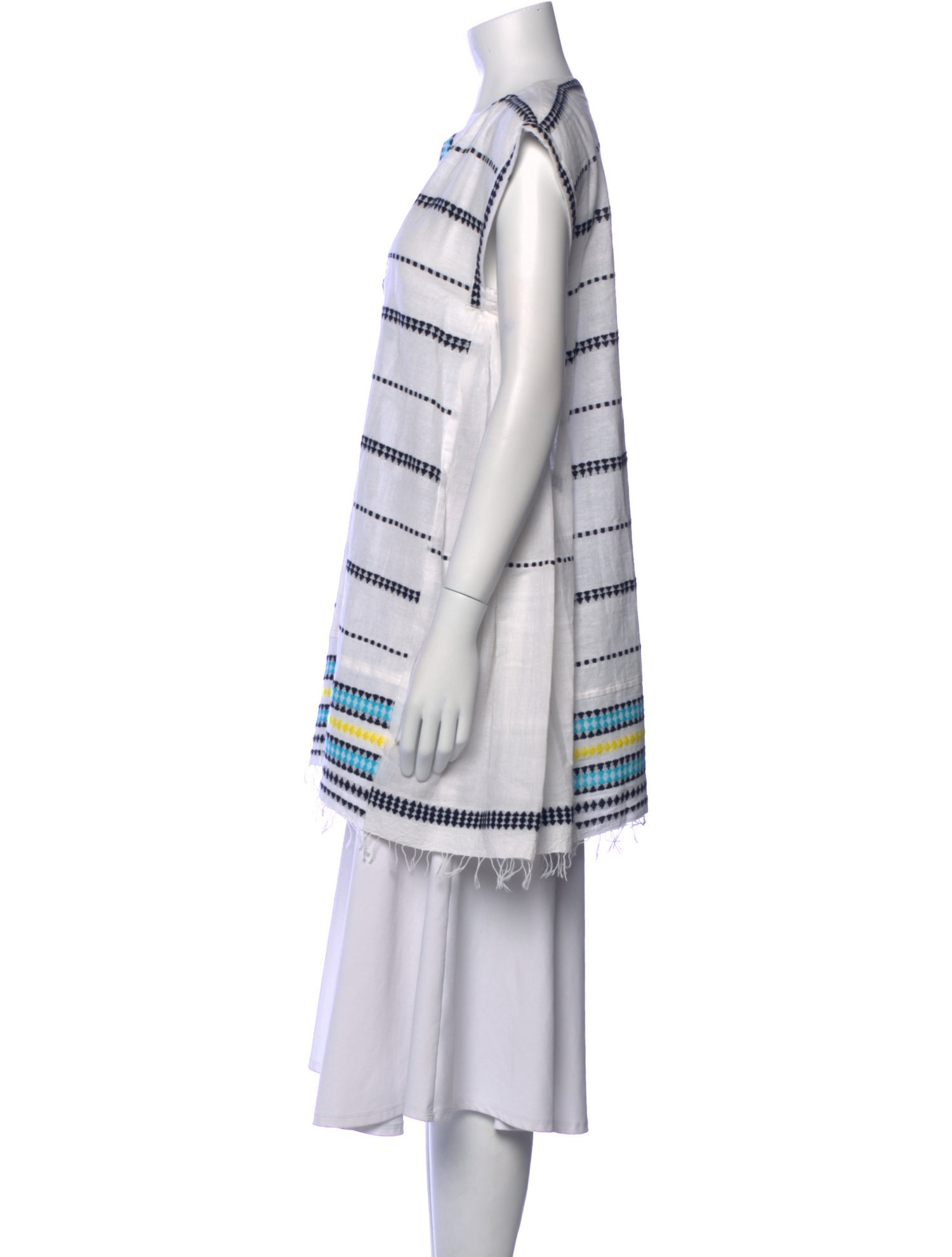 Lemlem Striped V-Neck Tunic
