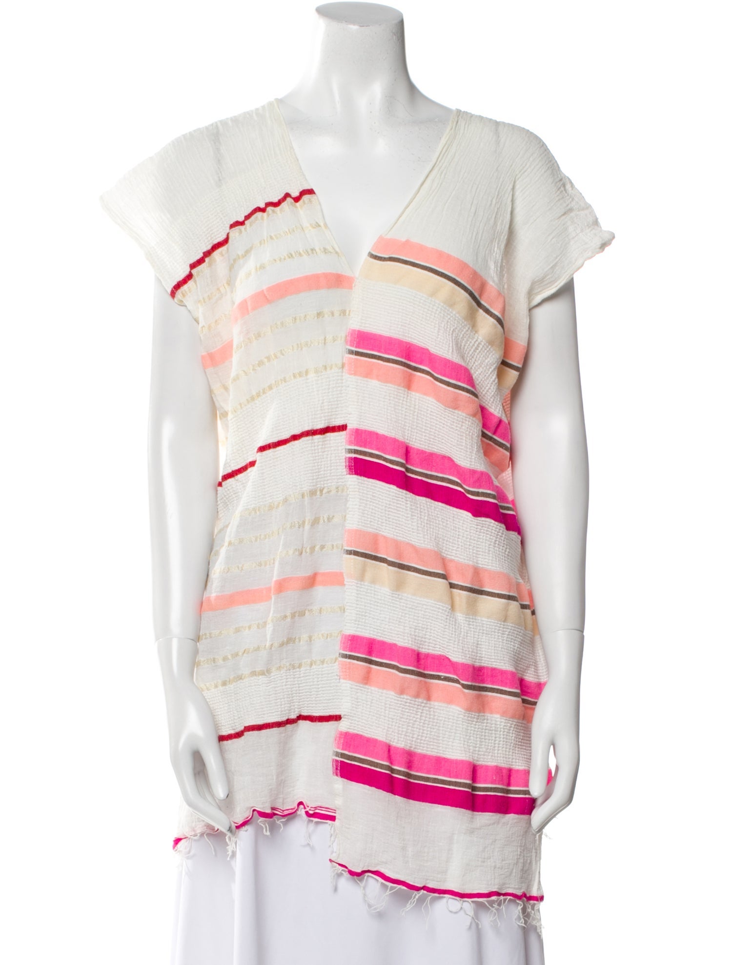 Lemlem Striped V-Neck Tunic
