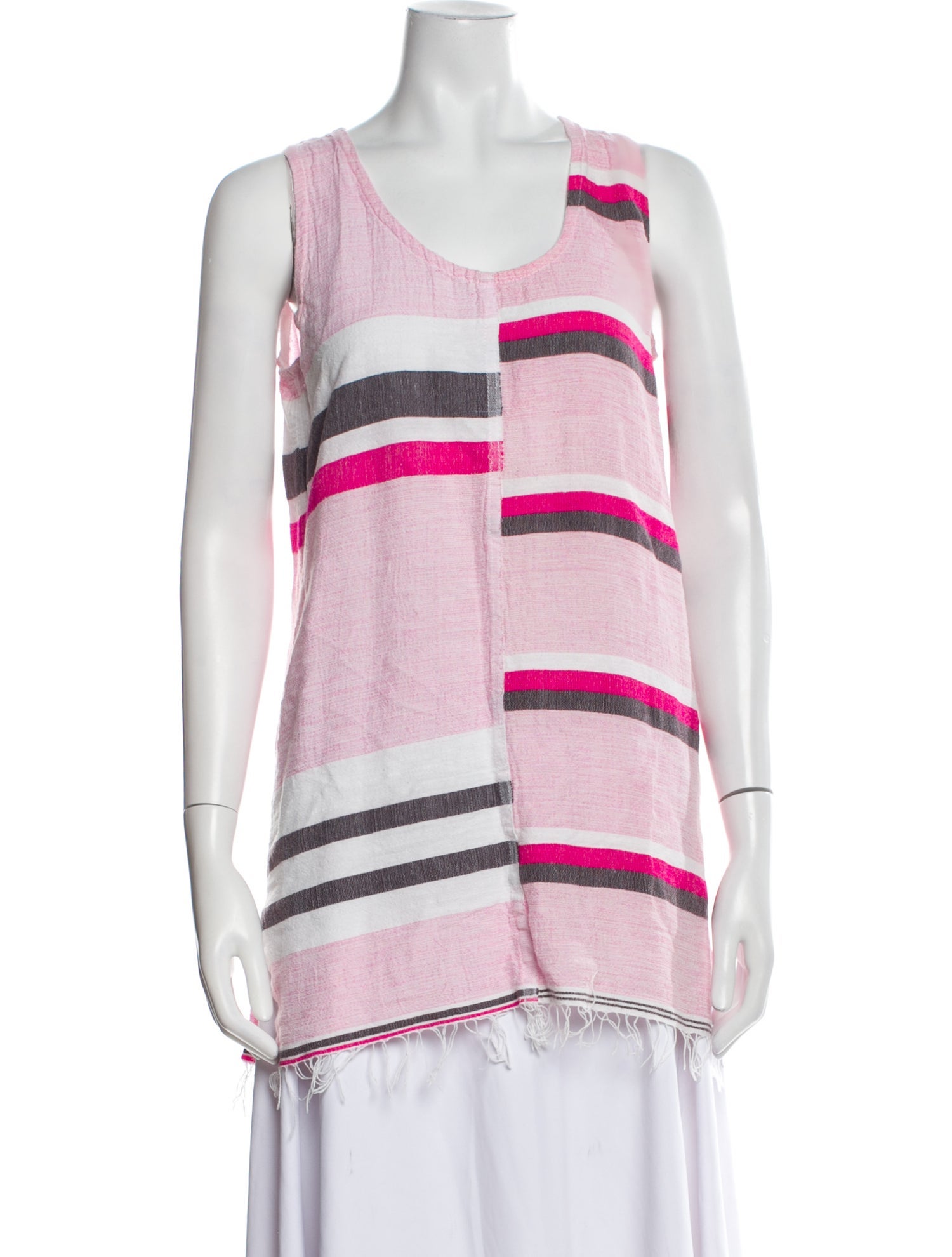 Lemlem Striped Scoop Neck Tunic