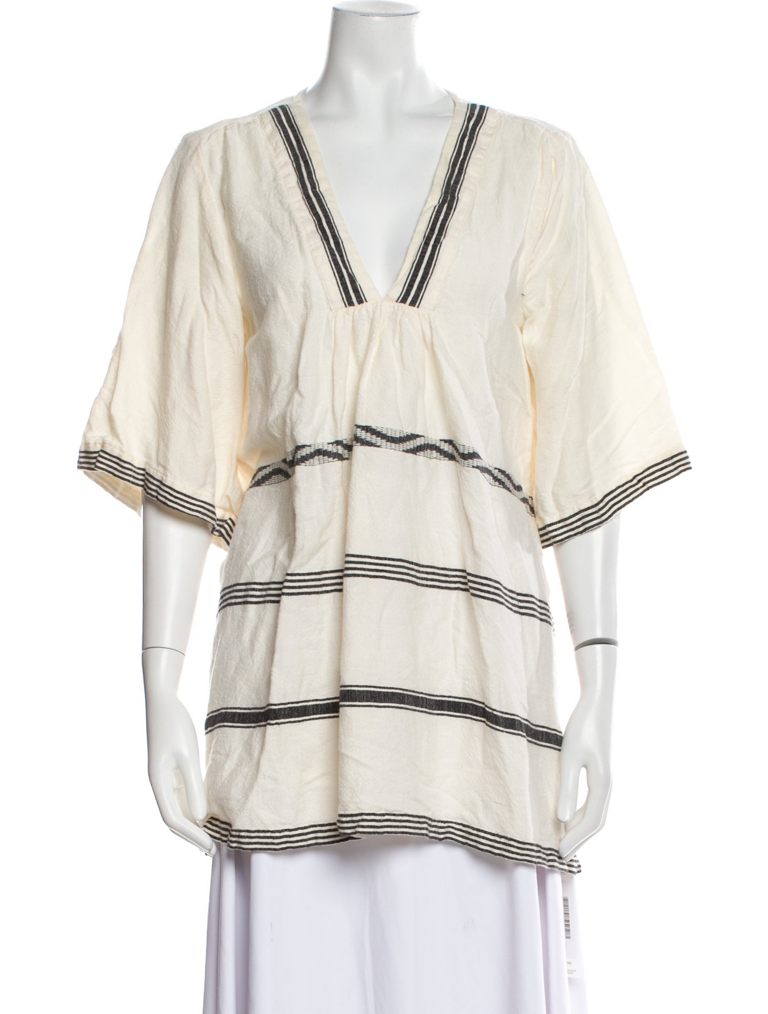 Lemlem Striped V-Neck Tunic