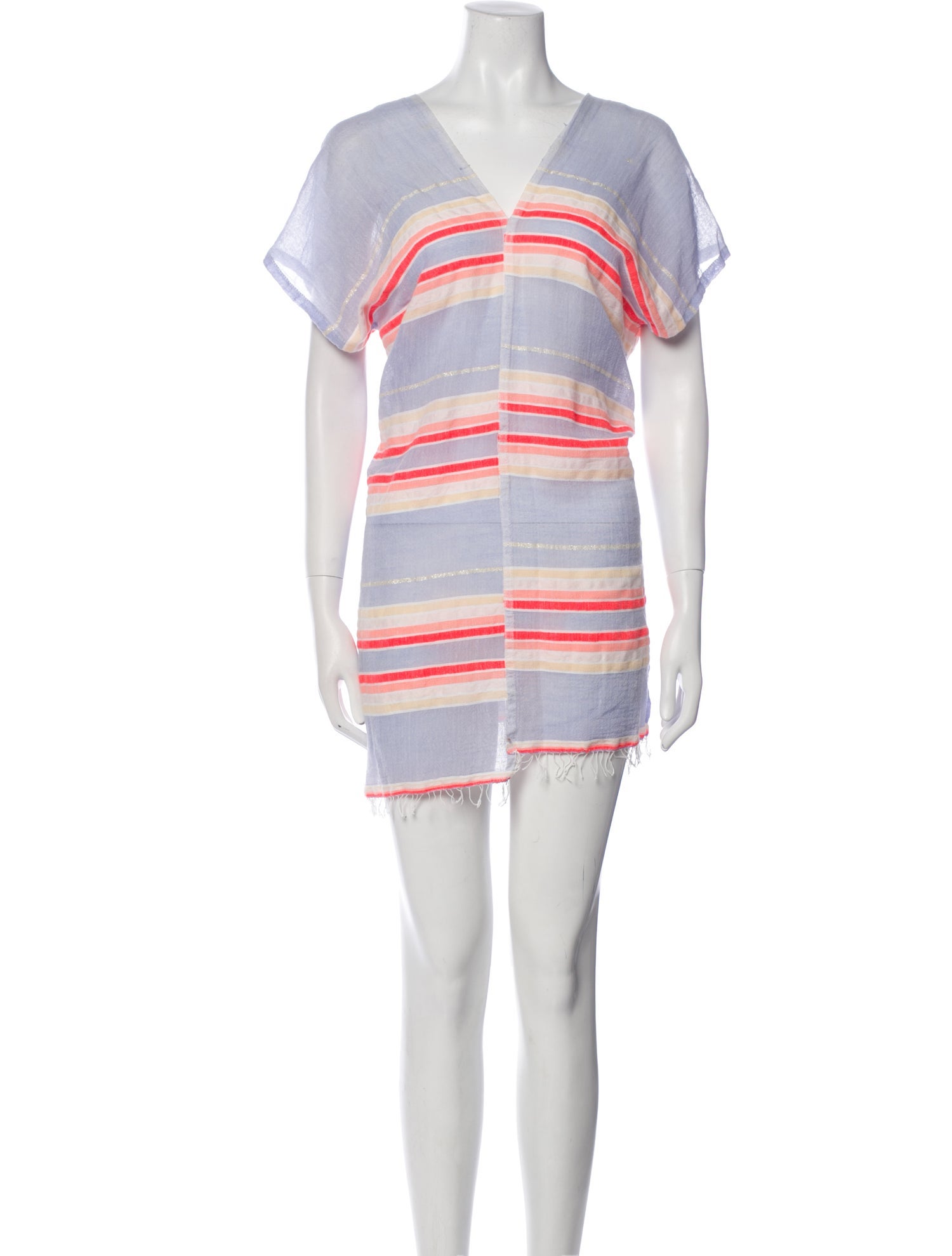 Lemlem Striped Glitter Accents Cover-Up