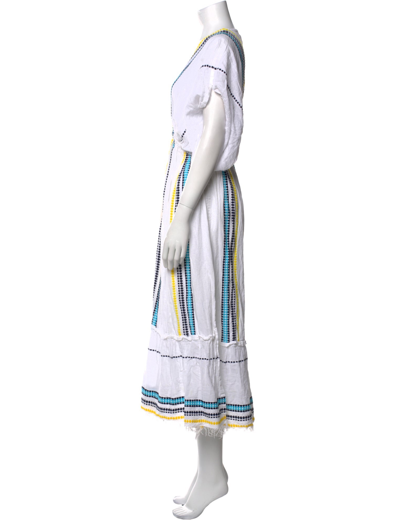 Lemlem Striped Midi Length Dress