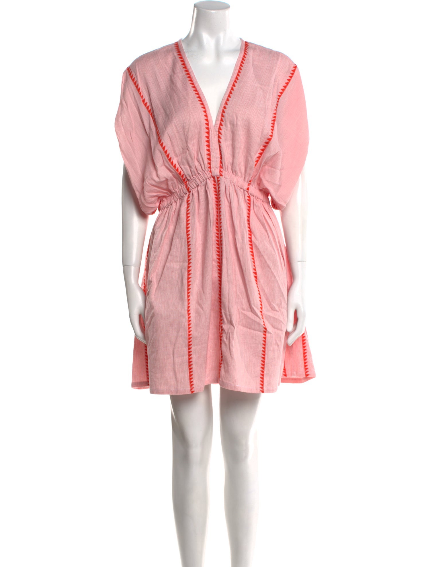 Lemlem V-Neck Mini Dress