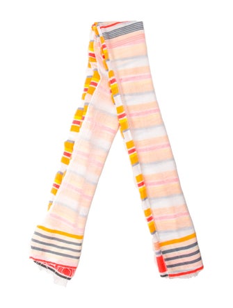 Lemlem Striped Fringe Trim Accent Cover-Up