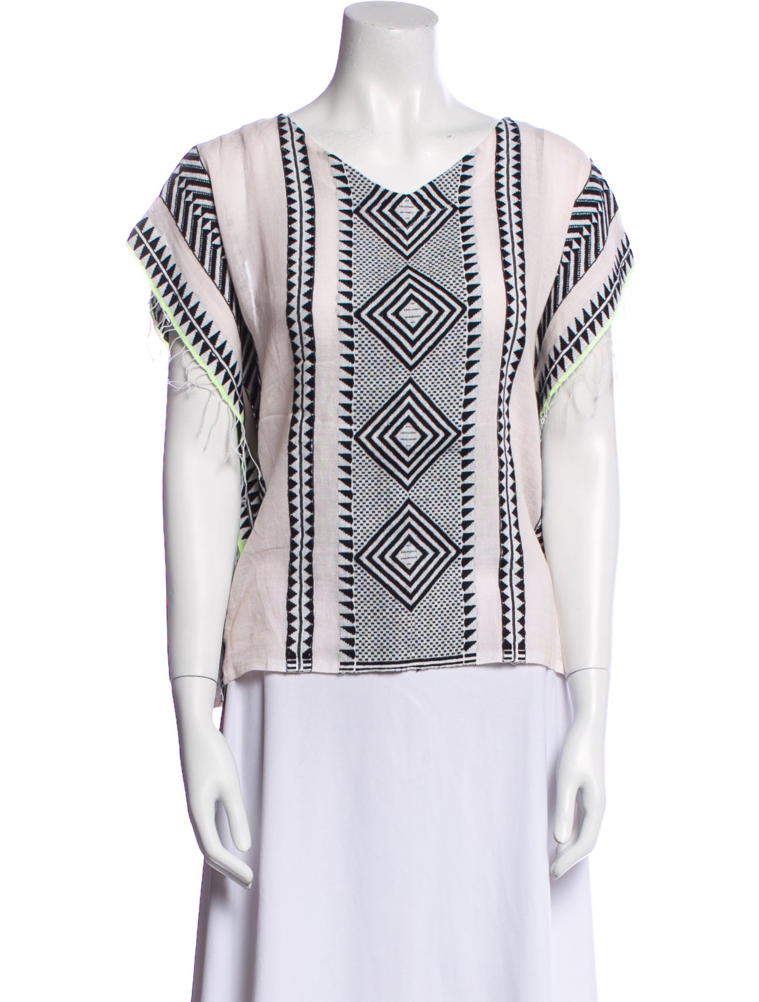 Lemlem Printed V-Neck Top