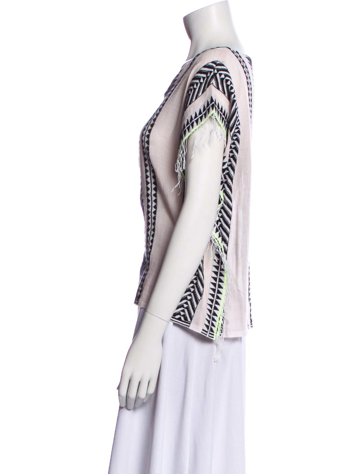 Lemlem Printed V-Neck Top