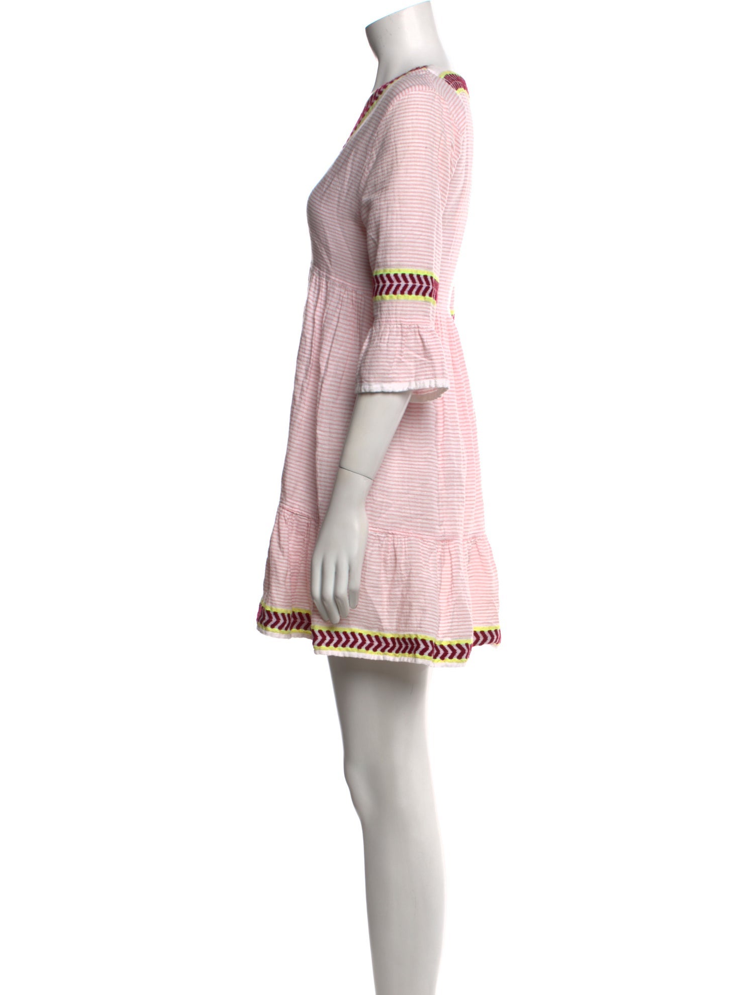 Lemlem Striped V-Neck Tunic