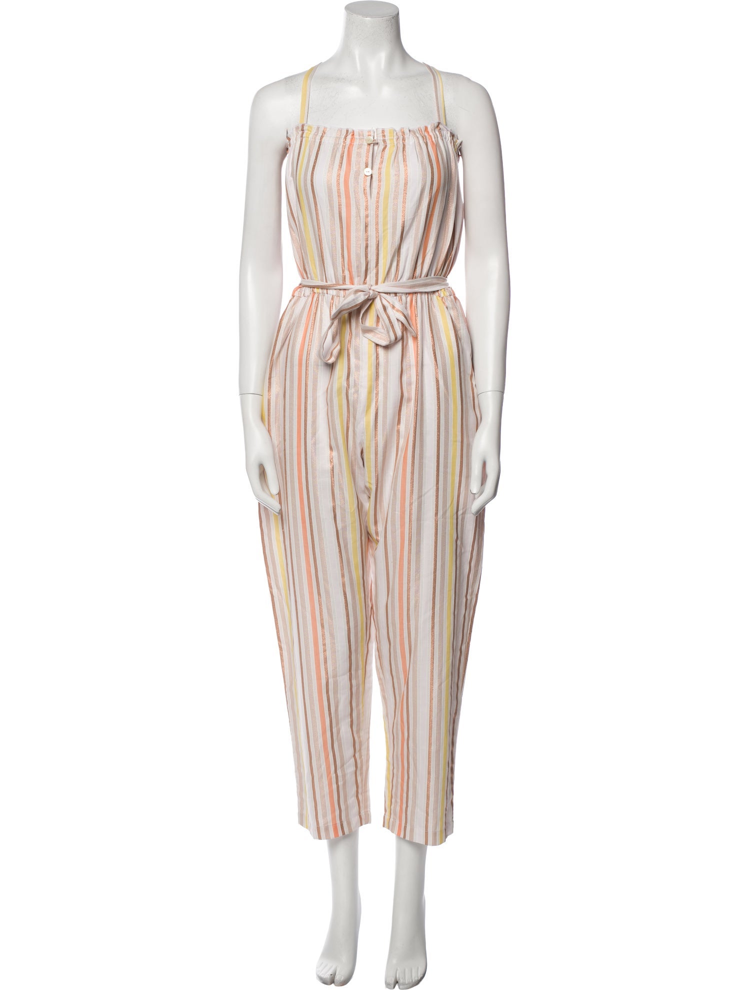 Lemlem Striped Square Neckline Jumpsuit w/ Tags