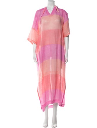 Lemlem Tie-Dye Print Long Dress