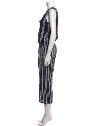 Lemlem Striped V-Neck Jumpsuit