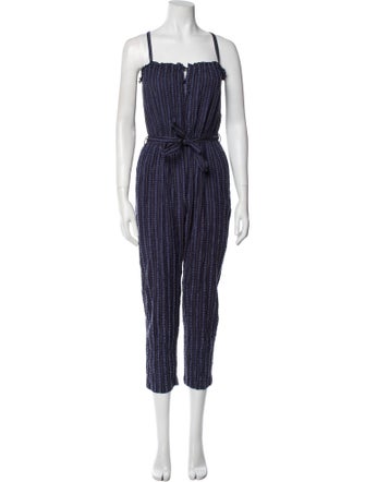 Lemlem Striped Square Neckline Jumpsuit