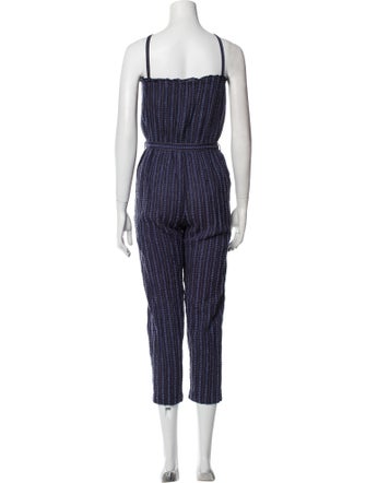 Lemlem Striped Square Neckline Jumpsuit