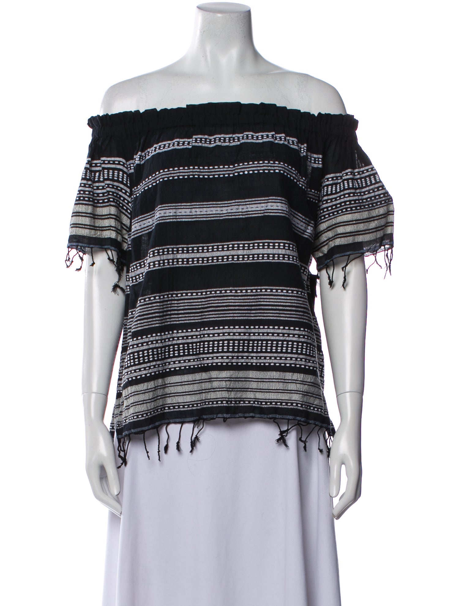 Lemlem Striped Off-The-Shoulder Top w/ Tags