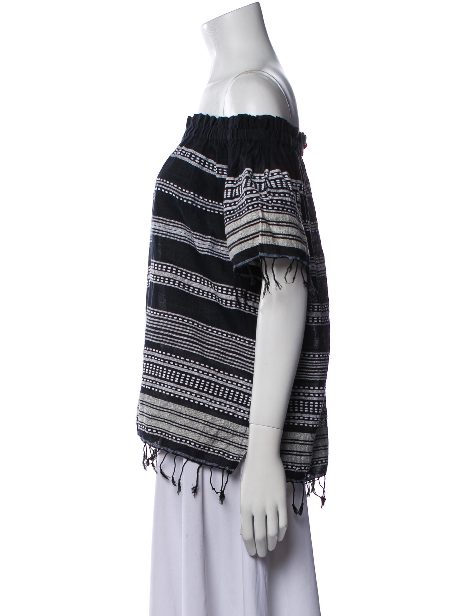 Lemlem Striped Off-The-Shoulder Top w/ Tags