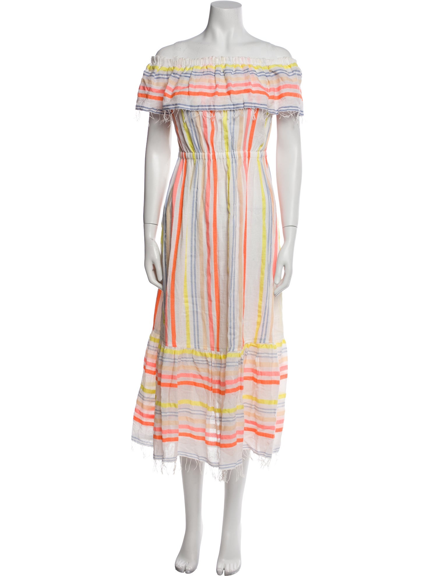 Lemlem Striped Midi Length Dress