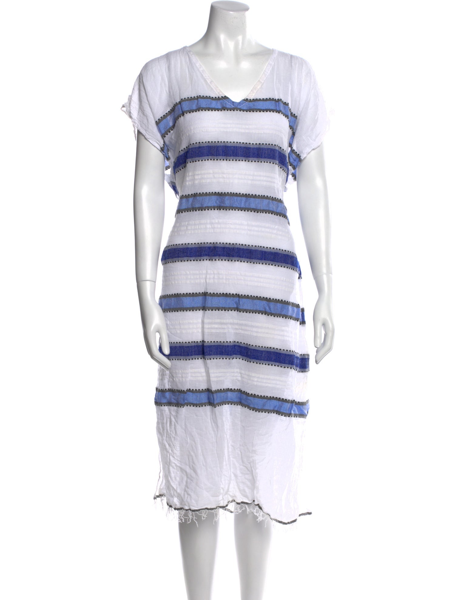 Lemlem Striped Knee-Length Dress