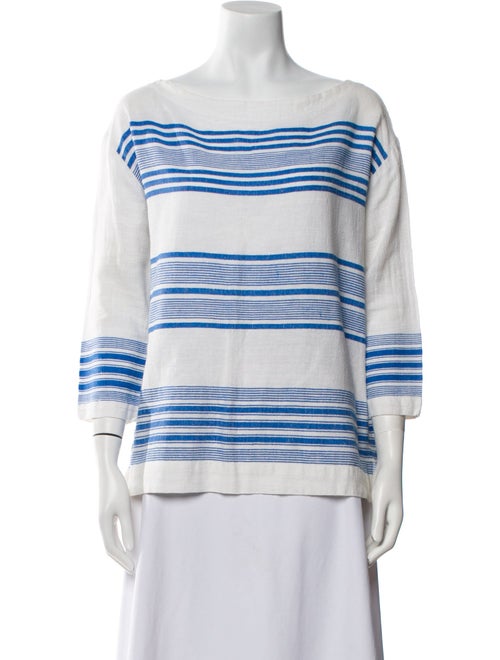 Lemlem Striped Bateau Neckline Top