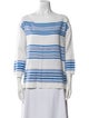 Lemlem Striped Bateau Neckline Top